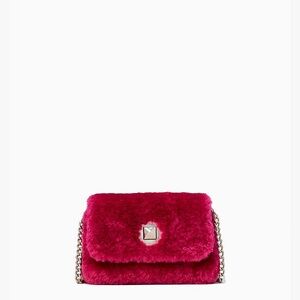 Kate Spade ♠️ Audrey Shearling Micro Crossbody